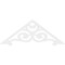 Ekena Millwork Pitch Hurley Architectural Grade PVC Gable Pediment, 72"W x 27"H x 1"P (9/12) GPP072X027X100HUR - alternate 4